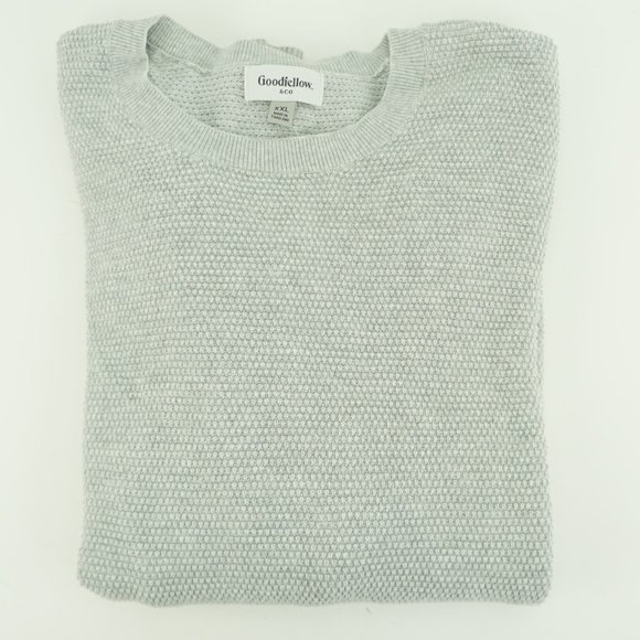 NEW Goodfellow & Co Men's Grey Crew Neck Long Sleeve Knit Sweater Size XXL - Picture 5 of 5